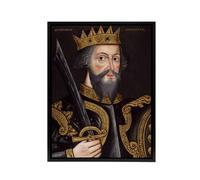 Artery8 King William I Of England The Conqueror Framed Canvas Wall Art Print | Size: W24" x H32" Artery8 Multicolor W24" x H32"