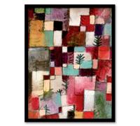 Artery8 Klee Framed Wall Art Red Green & Violet Yellow Rhythms Abstract | Size: A4 Artery8 Multicolor A4