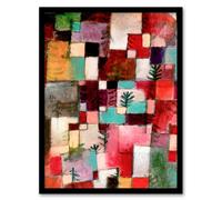 Artery8 Klee Framed Wall Art Red Green & Violet Yellow Rhythms Abstract | Size: A4 Artery8 Multicolor A4