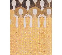 Artery8 Klimt Beethoven Frieze Detail Mural Painting Large XL Wall Art Canvas Print