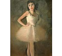 Artery8 Kremlicka Dancer Ballet Painting Art Print Canvas Premium Wall Decor Poster Mural