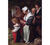 Artery8 Kruseman Piety Praying Religious Painting Large Wall Art Poster Print Thick Paper 18X24 Inch
