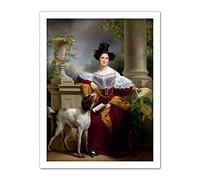 Artery8 Kruseman Portrait Alida Christina Assink Painting Artwork Framed Wall Art Print 18X24 Inch