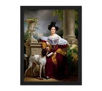 Artery8 Kruseman Portrait Alida Christina Assink Painting Artwork Framed Wall Art Print 18X24 Inch