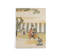 Artery8 Kusunoki Masashige Before Battle Canvas Wall Art Print Sekka in Green | Size: W18" x H24" Artery8 Green W18" x H24"