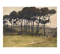 Artery8 L Callot Shepherdess In Landscape 1850s Unframed Wall Art Print Poster Home Decor Premium