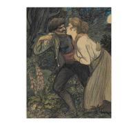 Artery8 La Chienne Au Loup Painting Steinlen Wall Art Poster Print | Size: W24" x H32" Artery8 Multicolor W24" x H32"