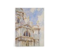 Artery8 La Salute Church Venice Watercolour Sargent Canvas Wall Art Print | Size: W18" x H24" Artery8 Multicolor W18" x H24"