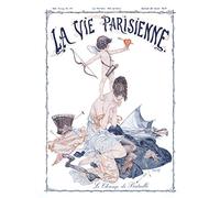 Artery8 La Vie Parisienne Cupid Love Battlefield Magazine Cover Large Wall Art Poster Print Thick Paper 18X24 Inch