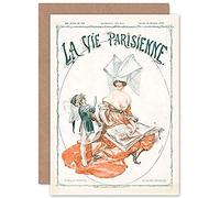 Artery8 La Vie Parisienne Gallant Minstrel Music Magazine Cover Sealed Greeting Card Plus Envelope Blank inside