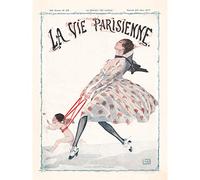 Artery8 La Vie Parisienne Love Guides Us Magazine Cover Premium Wall Art Canvas Print 18X24 Inch