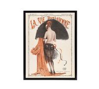 Artery8 La Vie Parisienne Mademoiselle Tartuffe Framed Canvas Wall Art Print | Size: W24" x H32" Artery8 Multicolor W24" x H32"