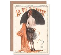 Artery8 La Vie Parisienne Mademoiselle Tartuffe Magazine Cover Greetings Card Artery8 Multicolor