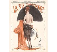 Artery8 La Vie Parisienne Mademoiselle Tartuffe Magazine Cover Premium Wall Art Canvas Print 18X24 Inch