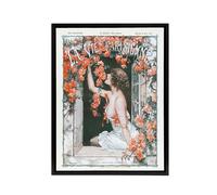 Artery8 La Vie Parisienne Magazine Cover Roses Month Framed Canvas Wall Art Print in Red | Size: W18" x H24" Artery8 Red W18" x H24"