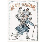 Artery8 La Vie Parisienne Soldier Dog World War 2 Magazine Cover Art Print Canvas Premium Wall Decor Poster Mural