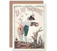 Artery8 La Vie Parisienne Spring 1917 WW1 Trench Magazine Cover Sealed Greeting Card Plus Envelope Blank inside