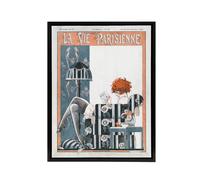 Artery8 La Vie Parisienne The Breviary Framed Canvas Wall Art Print | Size: W18" x H24" Artery8 Multicolor W18" x H24"