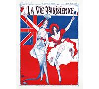 Artery8 La Vie Parisienne WW1 Great Britain France Magazine Cover Premium Wall Art Canvas Print 18X24 Inch