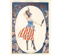 Artery8 La Vie Parisienne WW1 US Army American Magazine Cover Premium Wall Art Canvas Print 18X24 Inch