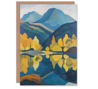 Greeting Card Lake District Cumbria Artwork Summer Hills Forest Blank For All Him Or Her Art Birthday Card