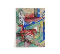 Artery8 Landscape Animals Abstract Franz Marc Vintage Canvas Wall Art | Size: W12" x H16" Artery8 Multicolor W12" x H16"