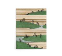 Artery8 Landscape Hills Pattern Canvas Wall Art Print Retro Japan : by Bijutsukai 18x24 Organic landscape motif adding flow and rhythm perfect for hallway office or relaxing living room