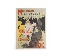 Artery8 Lautrec Moulin Rouge Advert Paris Canvas Wall Art Print | Size: W12" x H16" Artery8 Multicolor W12" x H16"