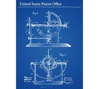 Artery8 Lawless Stellar Compass 1902 Space Stars Patent Large Wall Art Poster Print Thick Paper 18X24 Inch