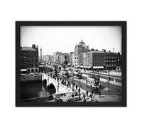 Artery8 Lawrence Sackville O'Connell Street Dublin 1900 Artwork Framed Wall Art Print 18X24 Inch