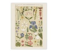 Artery8 Leaves & Flowers From Nature No 8 Jones Wall Art Print Poster in Beige | Size: W24" x H32" Artery8 Beige W24" x H32"