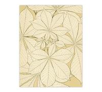 Artery8 Leaves From Nature No 1 Botanical Unframed Wall Art Print Poster 12X16 Artwork By Owen Jones : Vintage Pattern Detail Enhancing Natural Geometry Balance And Harmony Within Décor