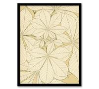 Artery8 Leaves From Nature No 1 Botanical Wall Art Print Framed Poster 12x16 inch Artwork By Owen Jones : Vintage Pattern Detail Enhancing Natural Geometry Balance And Harmony Within Décor
