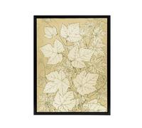 Artery8 Leaves From Nature No 2 Botanical Jones Vintage Framed Canvas Wall Art in Beige | Size: W18" x H24" Artery8 Beige W18" x H24"