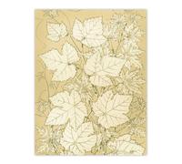 Artery8 Leaves From Nature No 2 Botanical Jones Vintage Wall Art Print Poster in Beige | Size: W24" x H32" Artery8 Beige W24" x H32"
