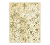 Artery8 Leaves From Nature No 9 Botanical Jones Vintage Wall Art Print Poster in Beige | Size: W24" x H32" Artery8 Beige W24" x H32"