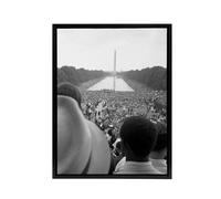 Artery8 Leffler Civil Rights March on Washington DC Framed Canvas Wall Art Print in Grey | Size: W24" x H32" Artery8 Grey W24" x H32"