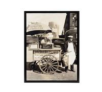 Artery8 Lemonade & Hot Dog Stand Vintage Photo Framed Canvas Wall Art Print in Grey | Size: W18" x H24" Artery8 Grey W18" x H24"