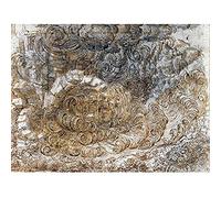 Artery8 Leonardo Da Vinci A Deluge Flood Storm Drawing Art Print Canvas Premium Wall Decor Poster Mural