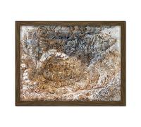 Artery8 Leonardo Da Vinci A Deluge Flood Storm Drawing Artwork Framed Wall Art Print 18X24 Inch