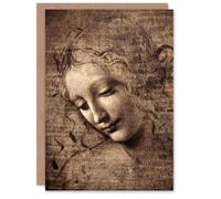 Artery8 Leonardo da Vinci Art Card La Scapigliata Head of a Woman