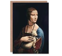Artery8 Leonardo da Vinci Art Card Lady with an Ermine La Belle Ferronniere