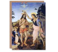 Artery8 Leonardo da Vinci Art Card Verrocchio Baptism of Christ