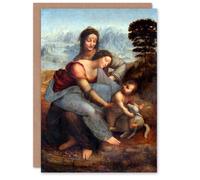 Artery8 Leonardo da Vinci Art Card Virgin and Child with Saint Anne