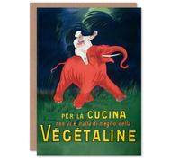 Artery8 Leonetto Cappiello Art Card Vegetaline Vintage Italian Advert