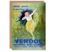 Artery8 Leonetto Cappiello Art Card Verdol Toothpaste Vintage Advert