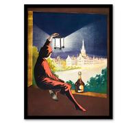 Artery8 Leonetto Cappiello Framed Wall Art Benedictine Wine Vintage Advert | Size: A4 Artery8 Multicolor A4