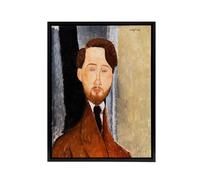 Artery8 Leopold Zborowski Portrait Modigliani Vintage Framed Canvas Wall Art | Size: W18" x H24" Artery8 Multicolor W18" x H24"