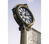 Artery8 Lerone Fifth Avenue Clock New York City Extra Large XL Wall Art Poster Print