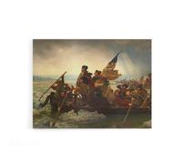 Artery8 Leutze Washington Crossing The Delaware Canvas Wall Art Print | Size: W12" x H16" Artery8 Multicolor W12" x H16"